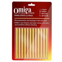 Drain Clog Remover Sticks - Bathroom Cleaning Tool For Sink Shower Kitchen Bathroom Odors Cleaner Drain Cleaner Sticks Drain stick （Lemon 12pack）