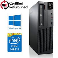 Lenovo ThinkCentre M91p Small Form High Performance Desktop Computer PC (Intel Ci5-2400, 8GB Ram, 120GB SSD, Wireless WiFi, VGA, Display Port) Windows 10 Pro (Renewed)