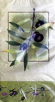 DESIGNER GUEST NAPKINS / 16 PC COUNT (Olive Branch, Guest: 15.66 in  x  11.66 in)