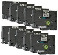 10PK Onirii Compatible for Brother p Touch Label Maker Tape TZ231 TZe231 Black on White 12MM Wide x26.2ft Length 0.47 1/2 Inch