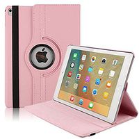 Businda iPad Mini Case,7.9 Inch Folio Cover with Stand, 360 Degrees Rotating Stand Case,Slim & Light, Protective Case for Apple iPad Mini 1/2/3 7.9 inch (iPad Mini 1/2/3, Pink)