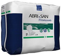 Abena Abri-San Premium Incontinence Pads, Size 9 - Forte, 100 Count (4 Packs of 25)