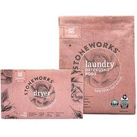Grab Green Stoneworks Laundry Detergent Pods and Dryer Sheet Kit, Powered by Naturally-Derived Plant & Mineral-Based Ingredients, Rose Petal, 50 Loads