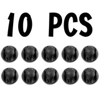 Cable Clips, Wire Holder, Self Adhesive Cord Holders Organizer Rope Management for Organizing Cable Cords Ties in Home, Office, Cubicle, Nightstand Accessories and Desk(Black,10PCS)