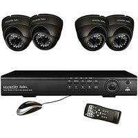 Security Labs SLM454 4-Channel 960H 4-Camera System with 4 800TVL