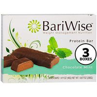 BariWise Protein Bar/Diet Bars - Chocolate Mint (7ct) 3 Box Value-Pack (Save 10%) High Protein, Trans Fat Free, Gluten Free, Aspartame Free