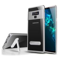 ATRAING Galaxy Note 9 Case,Metal Kickstand Holder Clear Slim Shockproof Protective Note 9 (Silver)