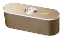 SAMVIX BT Box BASS X65 Wireless Bluetooth Speaker System, Outdoor and Indoor Strong Bass Speaker, Speakerphone, SD Card, USB, AUX Wire Cable Inputs, Gold Portable Bluetooth Speaker for Women and Men