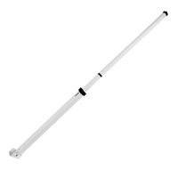 Sliding Door Security Bar, Securityman Patio Door Security Bar or Window Security Lock with Anti Lift Lock - Child Proof and Adjustable 19"-51" - Constructed of High Grade Iron - White