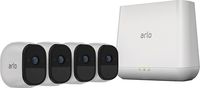 Arlo Pro VMS4430 Indoor/Outdoor HD Wire-Free Security System with 4 Cameras (White) (VMS4430-100NAR) (Renewed)