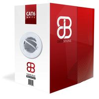 Dripstone 600004 Cat6 Utp Solid Cable  23AWG/Lan Network Ethernet Rj45 Wire - 1000-feet (304.8 Metre) - White