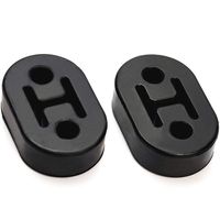 Norsmic Exhaust Hanger 2-Pack, Hole Diameter 12mm (0.47inch) Universal exhaust Insulator Muffler Hanger, Muffler Bracket Mount, High Density Rubber