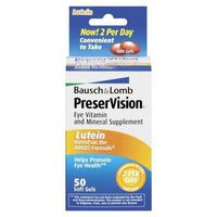 B&L Preservision Lutein Size 50ct Bausch & Lomb Preservision Lutein Eye Vitamin And Mineral Supplement
