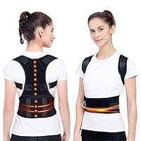Adjustable Back Posture Corrector Magnetic Therapy Posture Corrector Brace Shoulder Back Brace Support Belt NO Slouching-Fully Adjustable Back Brace (M (33" - 41" Waist))