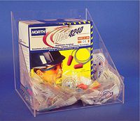 NMC AEP-3 Earplug Tray - 10.5 in. x 10.5 in. x 10.5 in. Cube, Clear Acrylic Dispenser for Earplugs