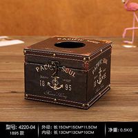 T-ZJHC European Creative Retro Tissue Box Home Room Bedroom Napkins Tray Living Room Coffee Table Storage, Party -1895