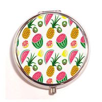 Fruit Pineapple Watermelon Kiwi Lemon Custom Fashion Pill Box Medicine Tablet Holder Organizer Case for Pocket or Purse