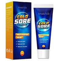 All-Natural Cold Sore Treatment – Pain Relief for Cold Sore – Cold Sore Lip Balm for Chapped Lips – Organic Cold Sore Cream with Fever Blister Protection