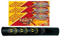 Herb Airtight Tube Pocket Protector with Juicy Jay's Mello Mango 1.25 Flavored Hemp Rolling Papers 3 Count DC Crafts Nation- Happy Face