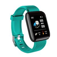 HelloPet Sports Fitness 116plus Smart Watch Waterproof Activity Blood Pressure Heart Rate Call Message Reminder Android Pedometer Smart Watch (Green)