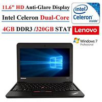 2017 Lenovo ThinkPad X131E 11.6in Laptop, Intel Celeron Dual-Core, 4GB DDR3, 320GB SATA, HD LED-Backlit, 802.11n, Windows 7 Professional (Renewed) (1)