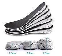 1Pair Foam Breathable Memory Unisex Invisible Increasing Insoles Height Increased Heightening Heel Lifting Inserts Lifts Elevator Cushions Shoe Pads for Man Women (4.3 cm Height)