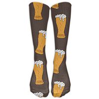 Cool Beer Background Women & Men Knee High Socks Baseball Athletic Tube Long Stockings