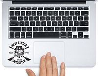 Gryffindor Quidditch Hogwarts Harry Potter Printed Trackpad Clear Vinyl Decal Sticker Compatible with Apple MacBook Pro Air 11" 12" 13" 15" All Years Laptop Trackpad Keyboard (13" Macbook Air)