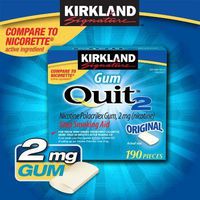 KIRKLAND Gum Quit 2 2mg. 190 pieces