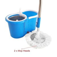 LLPBEAUL 360 Degree Rotating Microfiber Mop Head Kitchen Bathroom Cleaning Spinning Magic Mop Head Replacement Magic Mop (Color : Blue)