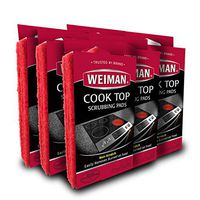 Weiman Cook Top Scrubbing Pads - 18 Count - 6 Pack - Cuts Through The Toughest Stains - Scrubbing Pads Carefully Wipe Away Residue