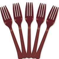 Extra Heavy Weight Plastic Forks | 20ct (Berry)