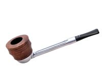 FALCON Standard Pipe: Straight stem with 2017 Collection Carved Plymouth Bowl (UK)