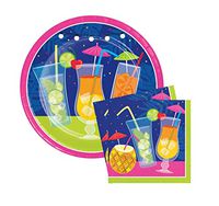 Summer Drinks Party Bundle Plates (16) Napkins (16)