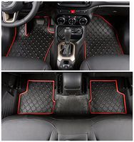 Nicebee Red Rubber Fashion Interior Carpets Slush Liner Synthetic Leather Floor Mat For Jeep Renegade 2014 UP