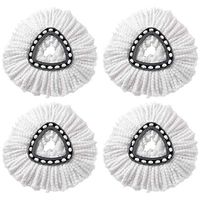 fanmaosdf Mop Head,1/3/4Pcs Microfiber Household Replacement Pad Floor Cleaning Spin Mop Heads 3pcs