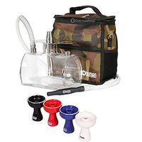 ODUMAN N7 Tank + IGNIS + Bowl Stainless Steel Hookah Shisha with Travel Bag Better Than Khalil MAMOON STARBUZZ AL FAKHER (ODUMAN N7 Tank + Bowl)
