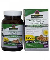 Nature's Answer White Willow with Feverfew Vegetarian Capsules, 60-Count