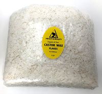 Castor Wax Hydrogenated Pastilles Flakes Natural Premium 100% Pure 48 oz, 3 LB