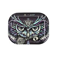 Metal Rolling Tray, T=HC2 Einstein Design by V Syndicate (Small, First Earth Owl)