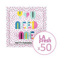 La Fresh Travel Feminine Hygiene Wipes - Portable and Discreet - 50 Individually Sealed Packets