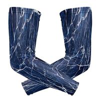 ZZKKO Blue Marble Cooling Arm Sleeves Cover Uv Sun Protection for Men Women Running Golf Cycling Arm Warmer Sleeves 1 Pair