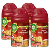 Air Wick Freshmatic Automatic Spray with Refill Air Freshener, Warm Apple Crumble, 4 Count