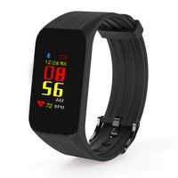Fitness Activity Tracker Smart Bracelet Fitness Watch Heart Rate Blood Oxygen IP67 Water Resistant Smart Wrist Bracelet for Pedometer Women iOS Android Smartphone (Black)