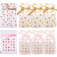 24pcs Treat Bags Party Favor Bags Plastic Drawstring Gift Bags Candy Goodies Bags Food Storage Bags Gift Wrapping Package for Birthday Party Wedding Baby Shower Bridal Shower Holiday Party…