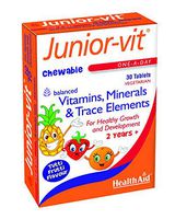 Health Aid Junior-vit - Chewable (Tutti-fruity Flavour) (Age 2 plus) - Blister Pack 30 Tablets