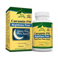 Terry Naturally Curamin PM (2 Pack) - 60 Vegan Capsules - Non-Habit Forming Nighttime Pain Relief Supplement, Contains Curcumin & Melatonin - Non-GMO, Gluten-Free, Kosher - 60 Total Servings