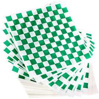 Avant Grub Deli Paper 300 Sheets. Turn Your Backyard Cookout Party into a Special Event with Green & White Checkered Food Wrapping Papers. Grease-Resistant 12x12 Sandwich Wrap Prevents Food Stains!