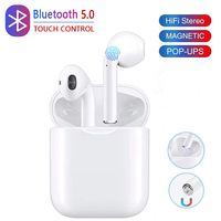 Wireless Earbuds, Bluetooth Headphones 3D Stereo, Touch Anti-Sweat Noise Cancelling in-Ear Earbuds, Pop-ups Auto Pairing with Charging Case and HD Microphone for Apple Airpods iPhone (2019NewEarbuds)