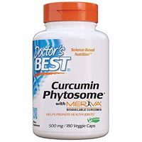 Doctor's Best Curcumin Phytosome with Meriva, Non-GMO, Vegan, Gluten Free, Soy Free, Joint Support, 500 mg 180 Veggie Caps